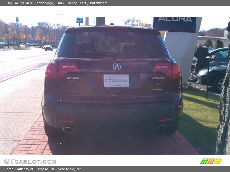 Dark Cherry Pearl / Parchment 2008 Acura MDX Technology