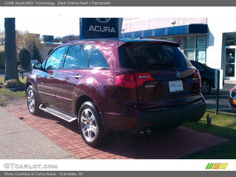 Dark Cherry Pearl / Parchment 2008 Acura MDX Technology