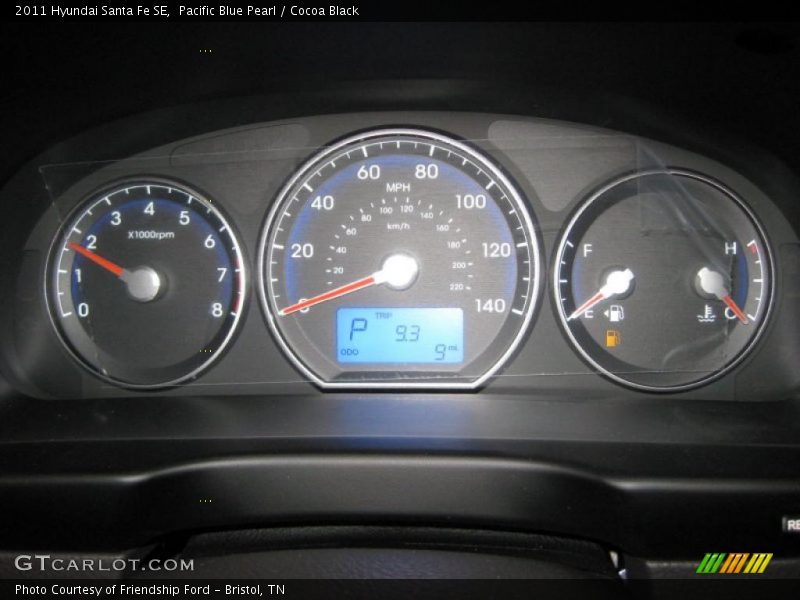  2011 Santa Fe SE SE Gauges