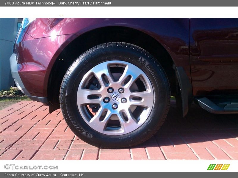 Dark Cherry Pearl / Parchment 2008 Acura MDX Technology
