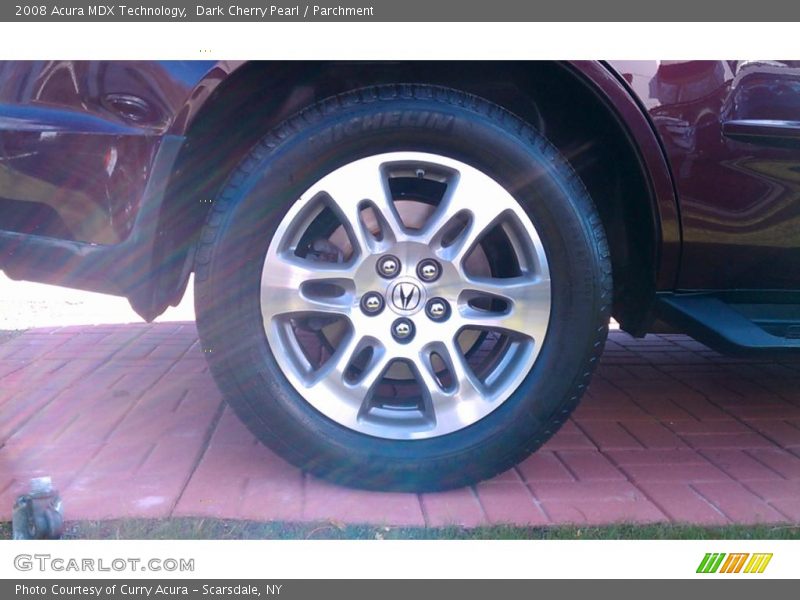 Dark Cherry Pearl / Parchment 2008 Acura MDX Technology