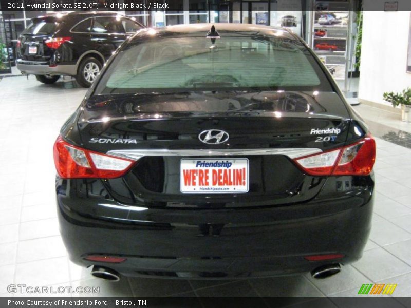 Midnight Black / Black 2011 Hyundai Sonata SE 2.0T
