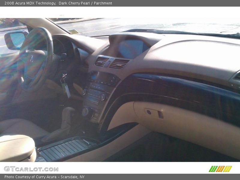 Dark Cherry Pearl / Parchment 2008 Acura MDX Technology