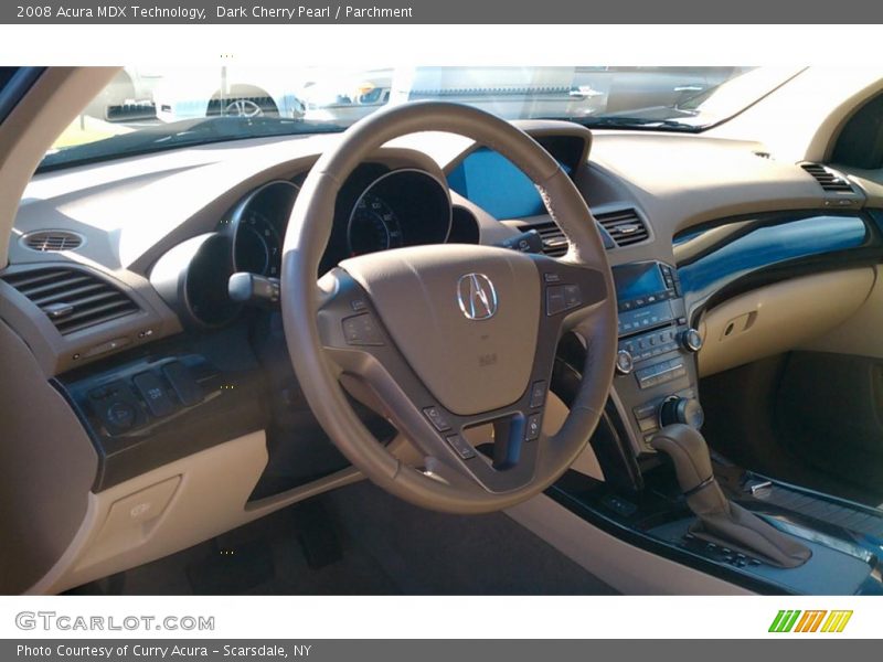 Dark Cherry Pearl / Parchment 2008 Acura MDX Technology