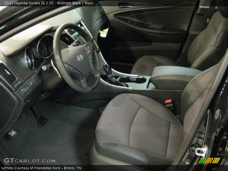 Black Interior - 2011 Sonata SE 2.0T 