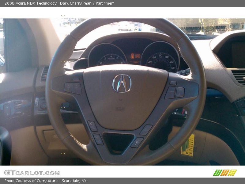 Dark Cherry Pearl / Parchment 2008 Acura MDX Technology