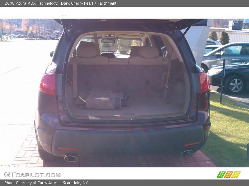 Dark Cherry Pearl / Parchment 2008 Acura MDX Technology