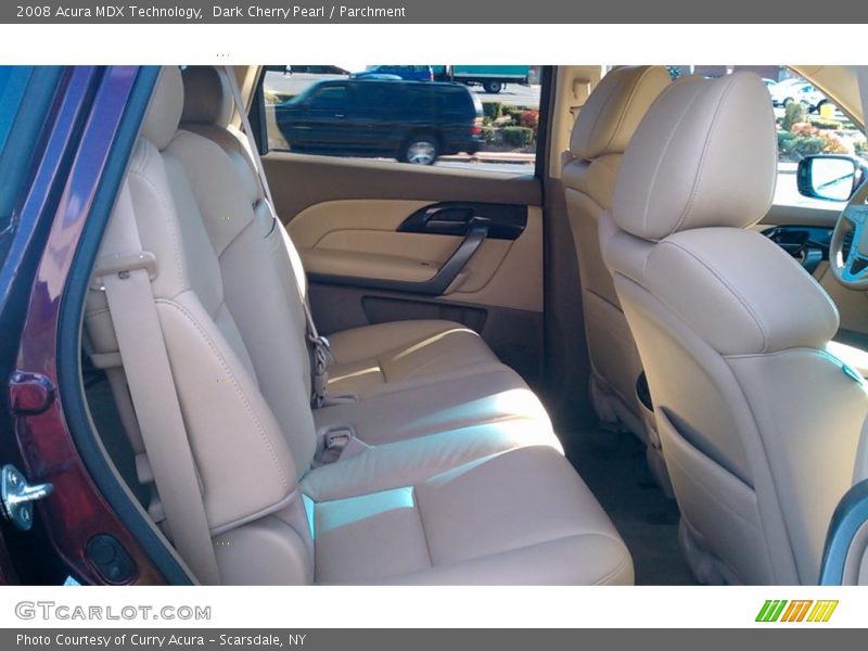 Dark Cherry Pearl / Parchment 2008 Acura MDX Technology
