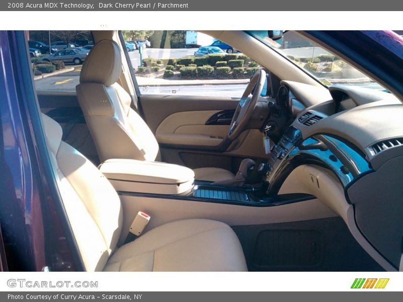 Dark Cherry Pearl / Parchment 2008 Acura MDX Technology