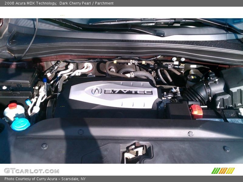 Dark Cherry Pearl / Parchment 2008 Acura MDX Technology