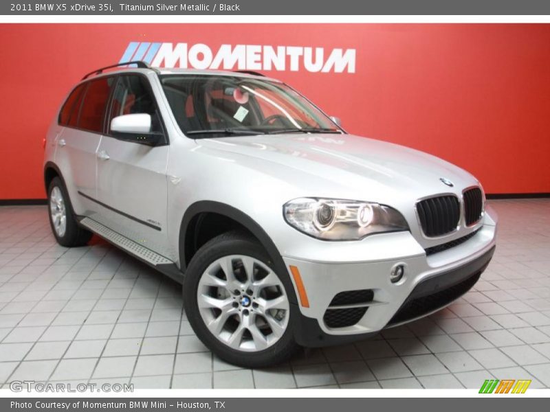 Titanium Silver Metallic / Black 2011 BMW X5 xDrive 35i