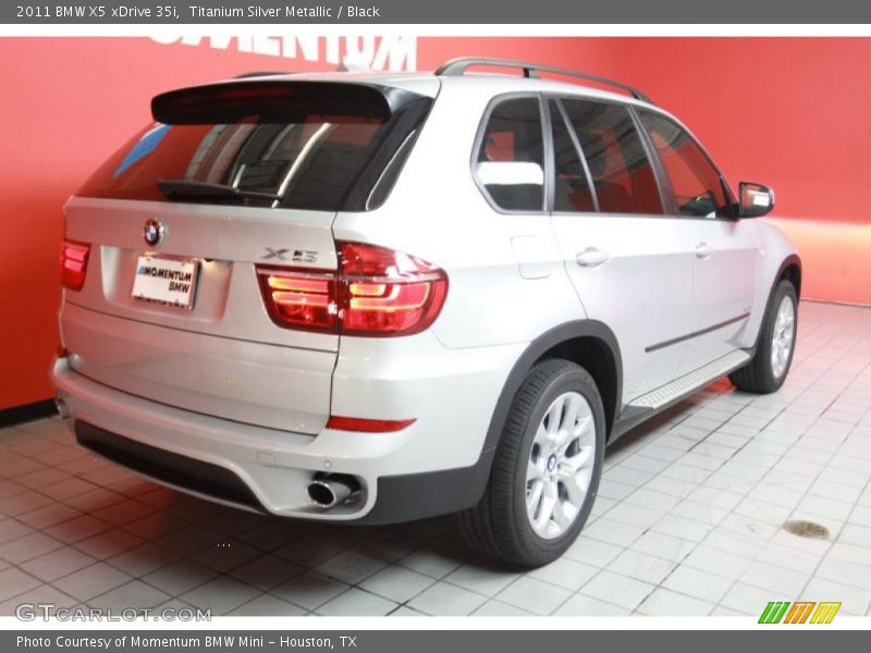 Titanium Silver Metallic / Black 2011 BMW X5 xDrive 35i