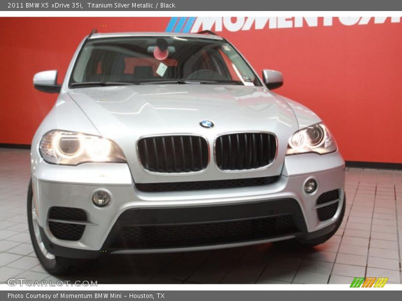 Titanium Silver Metallic / Black 2011 BMW X5 xDrive 35i