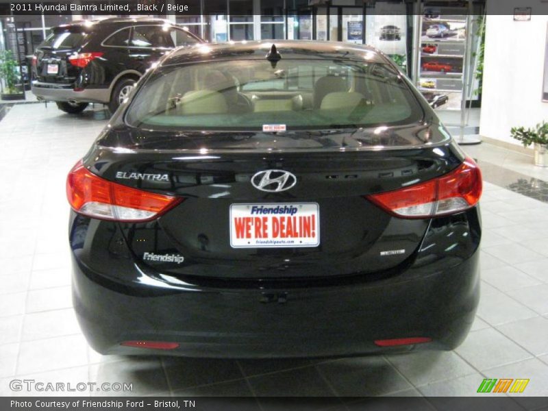 Black / Beige 2011 Hyundai Elantra Limited