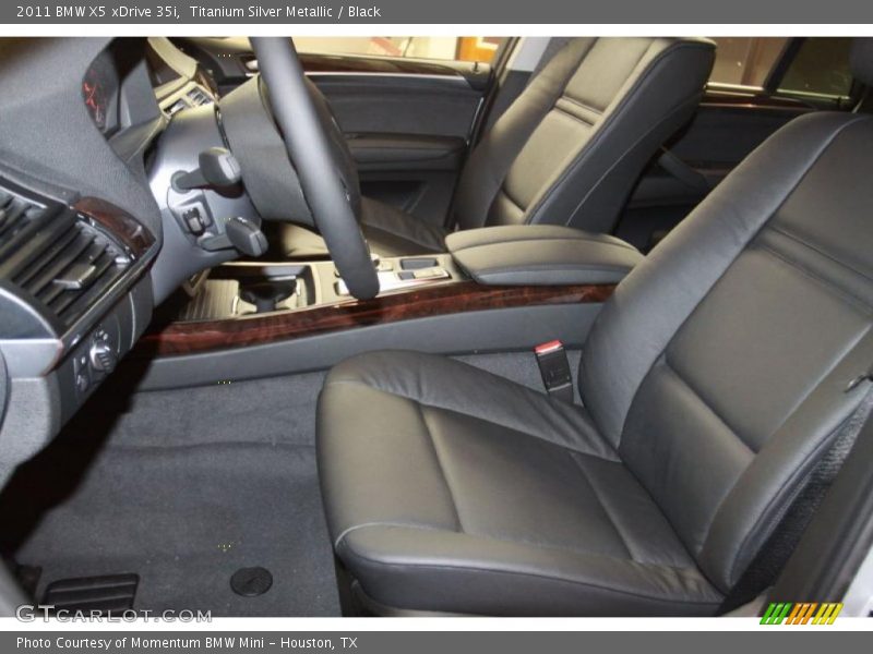 Titanium Silver Metallic / Black 2011 BMW X5 xDrive 35i
