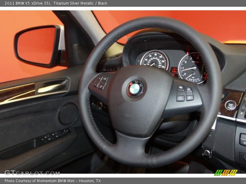 Titanium Silver Metallic / Black 2011 BMW X5 xDrive 35i