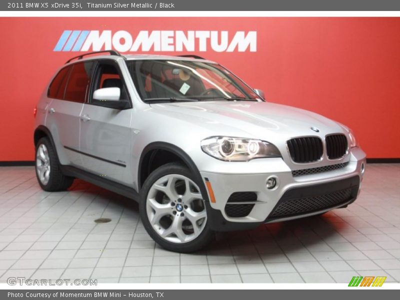 Titanium Silver Metallic / Black 2011 BMW X5 xDrive 35i