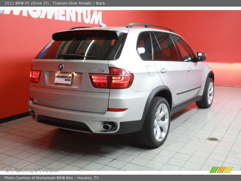 Titanium Silver Metallic / Black 2011 BMW X5 xDrive 35i