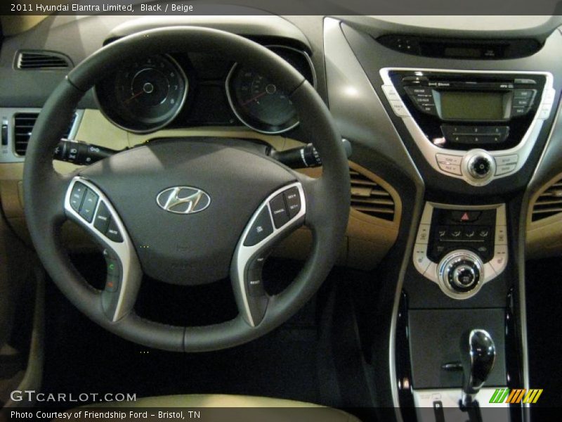 Dashboard of 2011 Elantra Limited