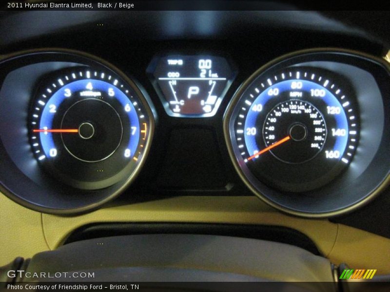  2011 Elantra Limited Limited Gauges