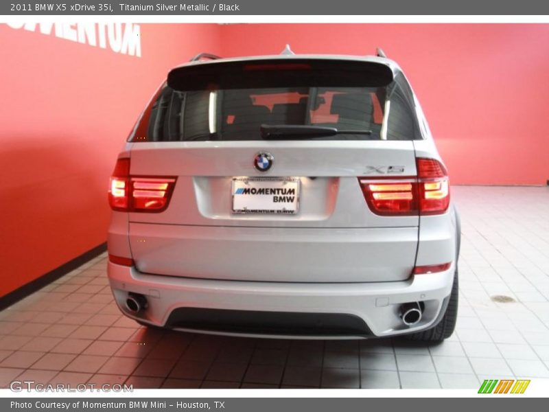 Titanium Silver Metallic / Black 2011 BMW X5 xDrive 35i