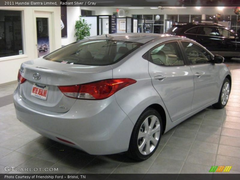 Radiant Silver / Gray 2011 Hyundai Elantra Limited