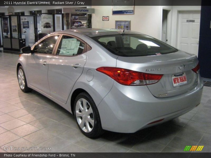 Radiant Silver / Gray 2011 Hyundai Elantra Limited