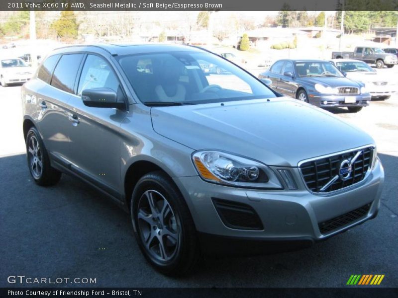 Seashell Metallic / Soft Beige/Esspresso Brown 2011 Volvo XC60 T6 AWD