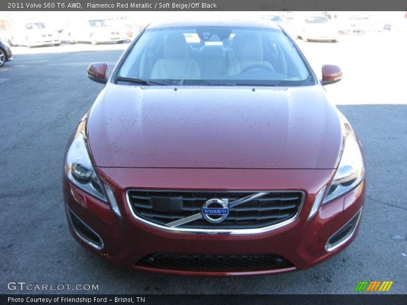 Flamenco Red Metallic / Soft Beige/Off Black 2011 Volvo S60 T6 AWD
