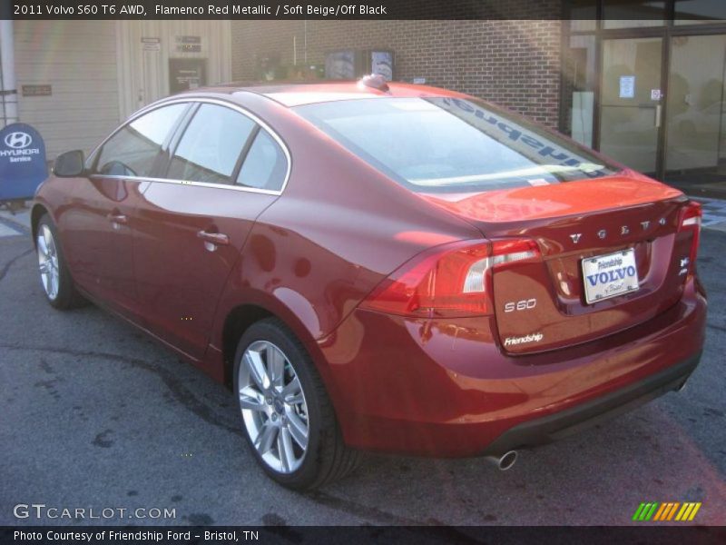 Flamenco Red Metallic / Soft Beige/Off Black 2011 Volvo S60 T6 AWD