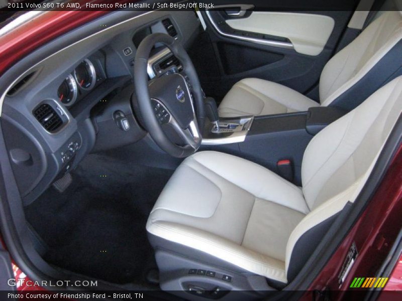  2011 S60 T6 AWD Soft Beige/Off Black Interior
