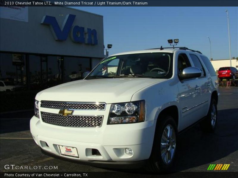 White Diamond Tricoat / Light Titanium/Dark Titanium 2010 Chevrolet Tahoe LTZ