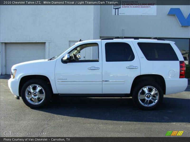 White Diamond Tricoat / Light Titanium/Dark Titanium 2010 Chevrolet Tahoe LTZ