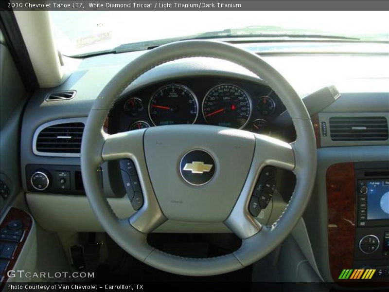 White Diamond Tricoat / Light Titanium/Dark Titanium 2010 Chevrolet Tahoe LTZ