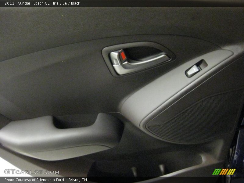 Iris Blue / Black 2011 Hyundai Tucson GL