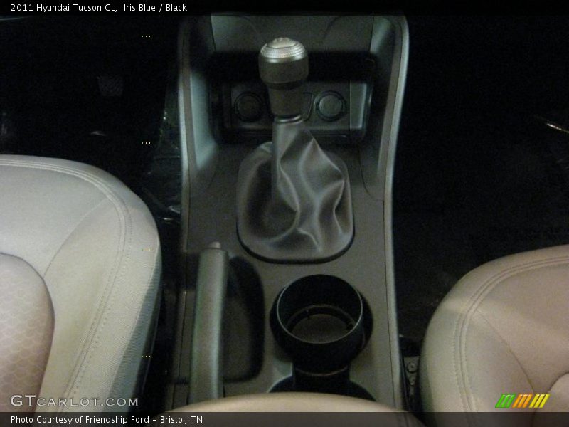 Iris Blue / Black 2011 Hyundai Tucson GL