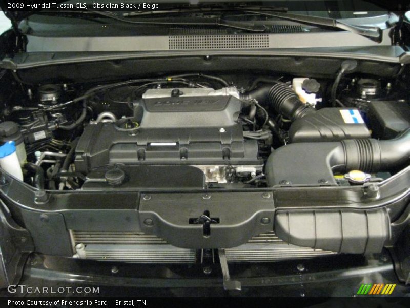  2009 Tucson GLS Engine - 2.0 Liter DOHC 16-Valve CVVT 4 Cylinder