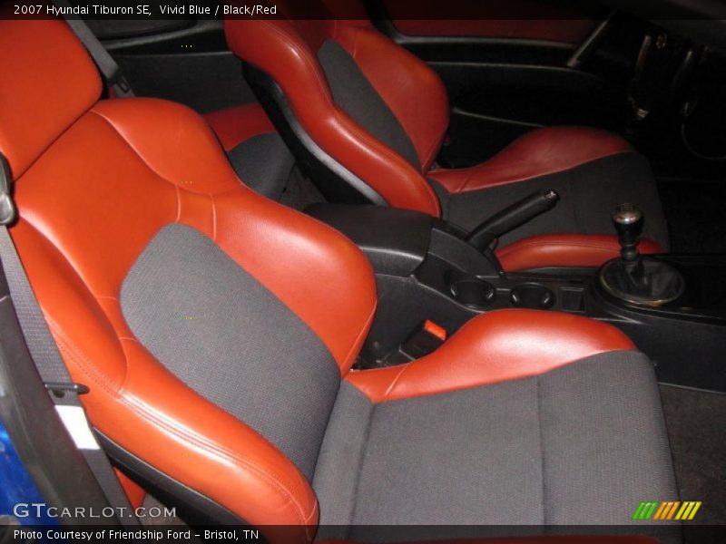 2007 Tiburon SE Black/Red Interior