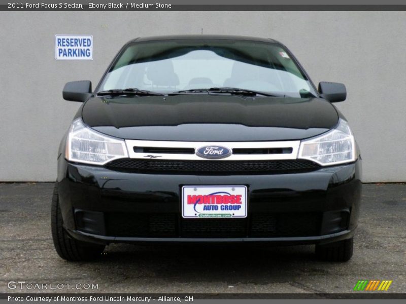 Ebony Black / Medium Stone 2011 Ford Focus S Sedan