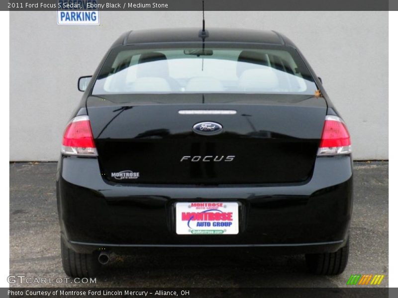Ebony Black / Medium Stone 2011 Ford Focus S Sedan