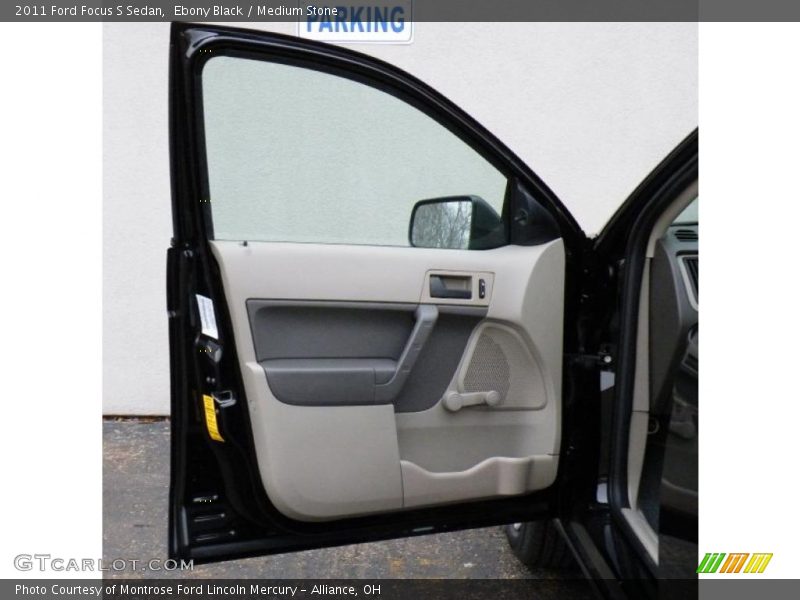 Ebony Black / Medium Stone 2011 Ford Focus S Sedan