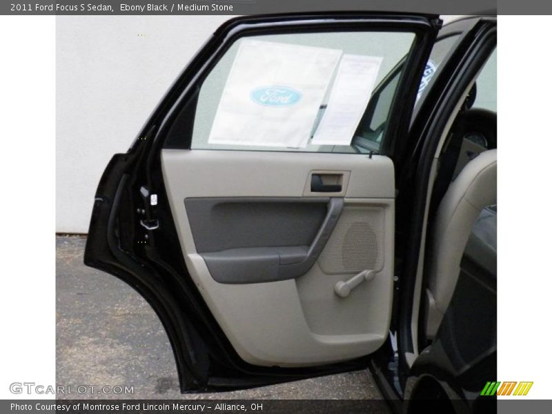 Ebony Black / Medium Stone 2011 Ford Focus S Sedan