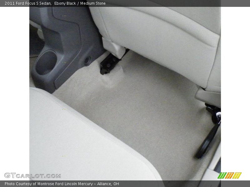 Ebony Black / Medium Stone 2011 Ford Focus S Sedan
