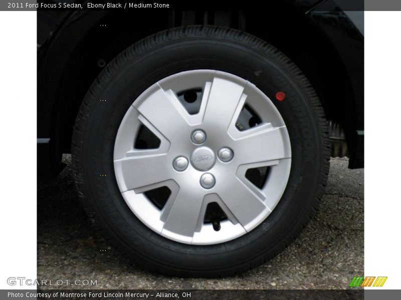 Ebony Black / Medium Stone 2011 Ford Focus S Sedan