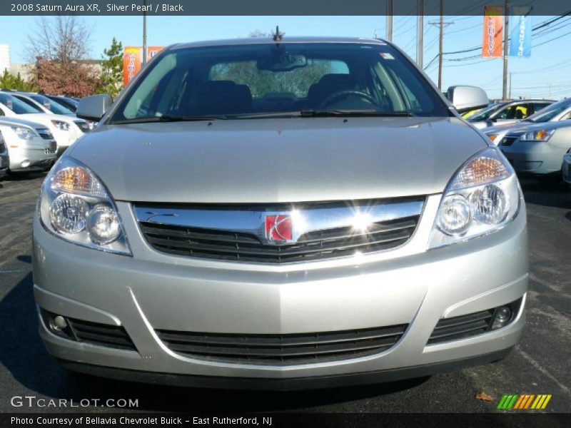 Silver Pearl / Black 2008 Saturn Aura XR