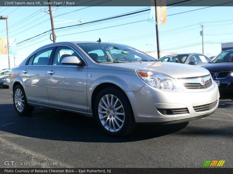 Silver Pearl / Black 2008 Saturn Aura XR