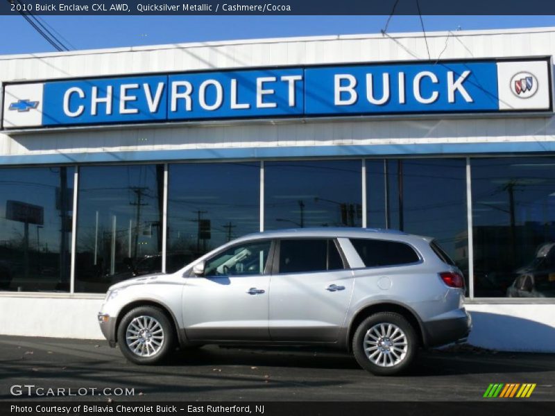 Quicksilver Metallic / Cashmere/Cocoa 2010 Buick Enclave CXL AWD