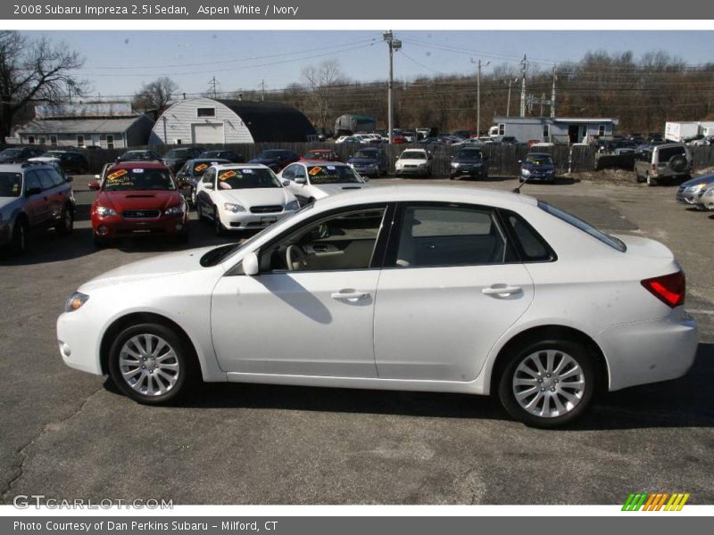 Aspen White / Ivory 2008 Subaru Impreza 2.5i Sedan