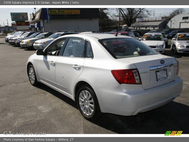 Aspen White / Ivory 2008 Subaru Impreza 2.5i Sedan