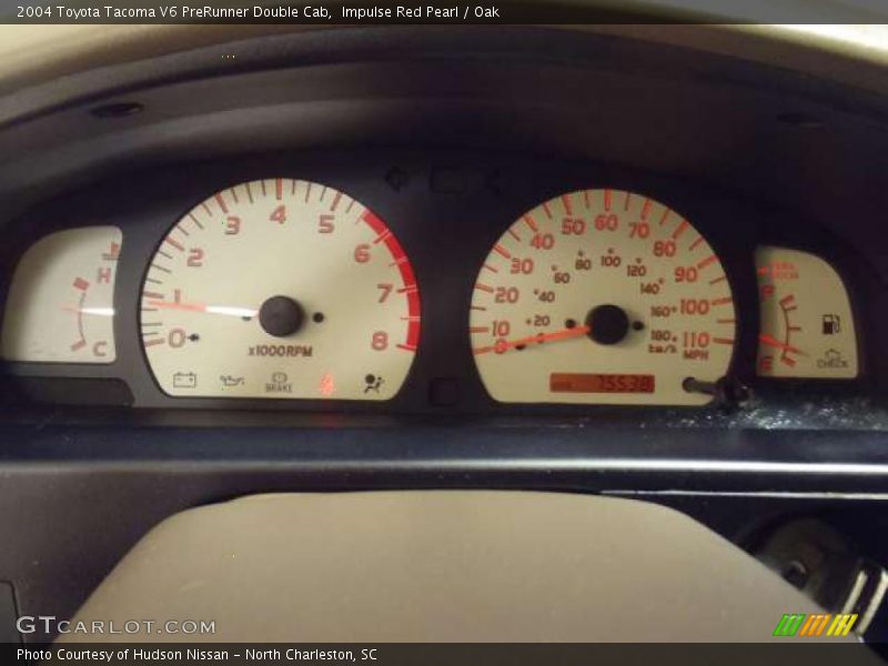 Impulse Red Pearl / Oak 2004 Toyota Tacoma V6 PreRunner Double Cab